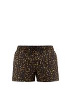Matchesfashion.com Versace - Safety-pin Print Swim Shorts - Mens - Black Multi