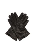 Gucci Palmistry Embroidered Leather Gloves