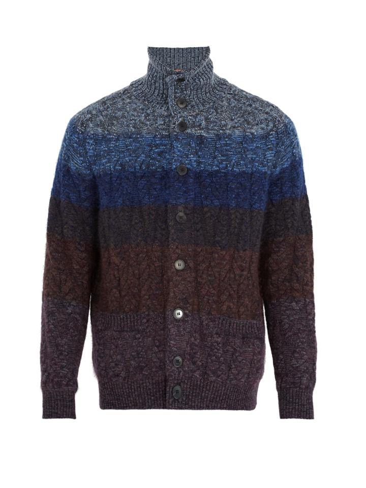 Missoni High-neck Wool-blend Cardigan