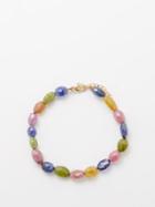 Jia Jia - Arizona Candy Sapphire & 14kt Gold Bracelet - Womens - Rainbow