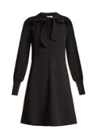 See By Chloé Tie-neck Crepe Dress