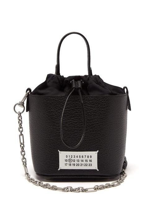 Matchesfashion.com Maison Margiela - 5ac Grained Leather Medium Bucket Bag - Womens - Black