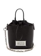 Matchesfashion.com Maison Margiela - 5ac Grained Leather Medium Bucket Bag - Womens - Black