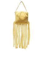 Matchesfashion.com Bottega Veneta - The Fringe Shearling Pouch - Womens - Beige Multi