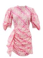 Matchesfashion.com Rhode - Pia Printed Cotton Mini Dress - Womens - Pink Print