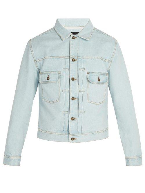 Matchesfashion.com Saturdays Nyc - Ray Bleached Denim Jacket - Mens - Light Blue