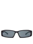 Matchesfashion.com Balenciaga - Neo Rectangle Frame Acetate Sunglasses - Mens - Black
