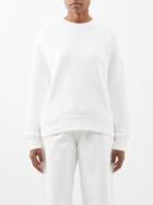 Moncler - Logo-print Cotton-jersey Sweatshirt - Womens - White