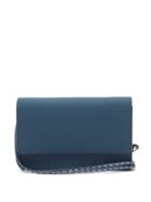 Matchesfashion.com Jacquemus - Riviera Rubberised Leather Shoulder Bag - Womens - Navy