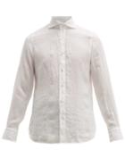Matchesfashion.com Finamore 1925 - Gaeta Linen Shirt - Mens - White