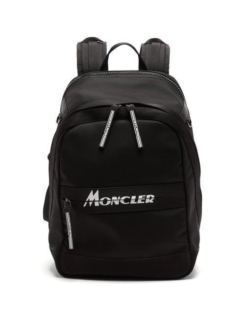 Matchesfashion.com Moncler - Gimont Logo-print Canvas Backpack - Mens - Black
