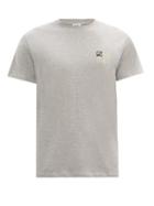 Matchesfashion.com Loewe - Anagram-embroidered Cotton-jersey T-shirt - Mens - Grey