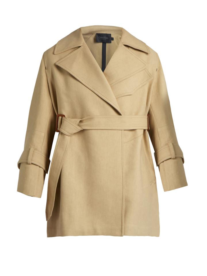 Calvin Klein Collection Kenneth Belted Trench Coat