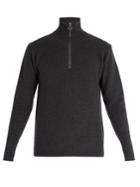 Barena Venezia Half-zip Ribbed-knit Wool Sweater