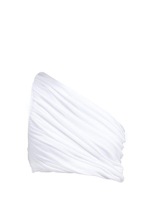 Matchesfashion.com Norma Kamali - Diana One Shouldered Bikini Top - Womens - White