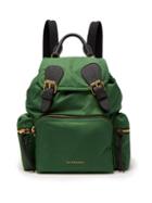 Matchesfashion.com Burberry - Medium Nylon Backpack - Womens - Dark Green