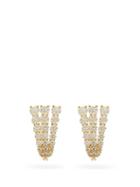 Matchesfashion.com Melissa Kaye - Aria Fan Diamond & 18kt Gold Earrings - Womens - Yellow Gold