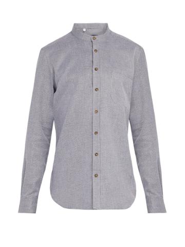 Thom Sweeney Nehru Collarless Woven-cotton Shirt