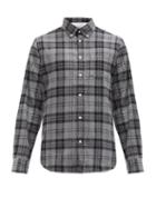 Matchesfashion.com Officine Gnrale - Antime Checked Cotton-flannel Shirt - Mens - Grey Multi