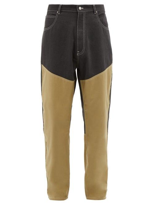 Matchesfashion.com Jacquemus - Le Meunier De Nmes Panelled Jeans - Mens - Grey