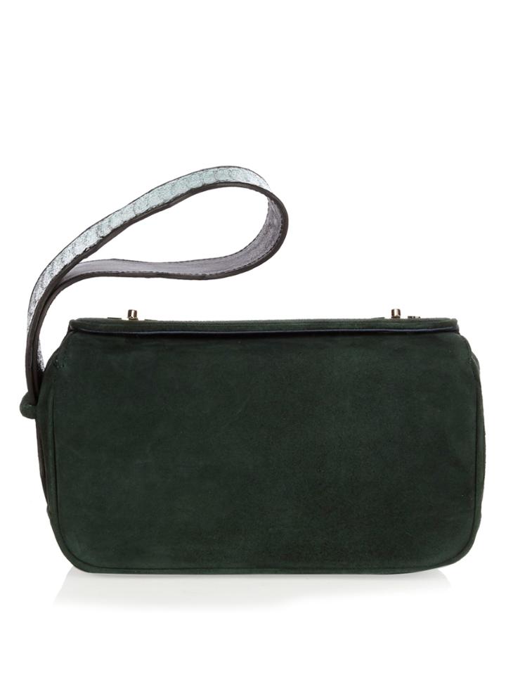 F.e.v. By Francesca E. Versace Time Square Suede Clutch