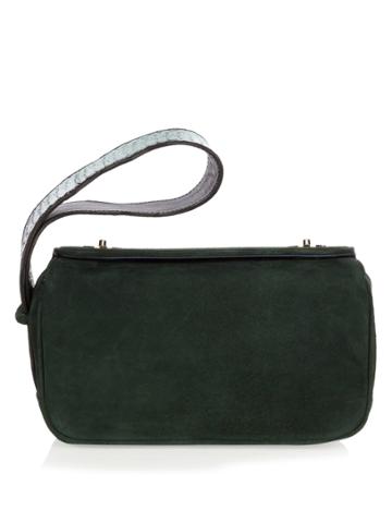 F.e.v. By Francesca E. Versace Time Square Suede Clutch