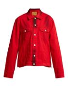 Matchesfashion.com Martine Rose - Side Zip Denim Jacket - Womens - Red