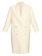 Brunello Cucinelli V-neck Textured Cotton-blend Coat