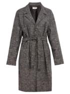 Matchesfashion.com Ditions M.r - Tristan Single Breasted Wool Blend Coat - Mens - Navy Multi