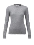 Matchesfashion.com Gabriela Hearst - Browning Ribbed Cashmere-blend Sweater - Womens - Grey Ivory