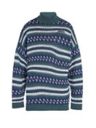Balenciaga Oversized Fair Isle Roll-neck Sweater