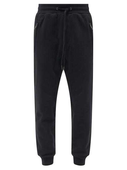 Mens Rtw Ksubi - Restore Trax Cotton-jersey Track Pants - Mens - Black