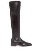 Matchesfashion.com Christian Louboutin - Theophila Over The Knee Leather Boots - Womens - Black