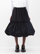 Comme Des Garons Comme Des Garons - Puff-ball Wool Midi Skirt - Womens - Black