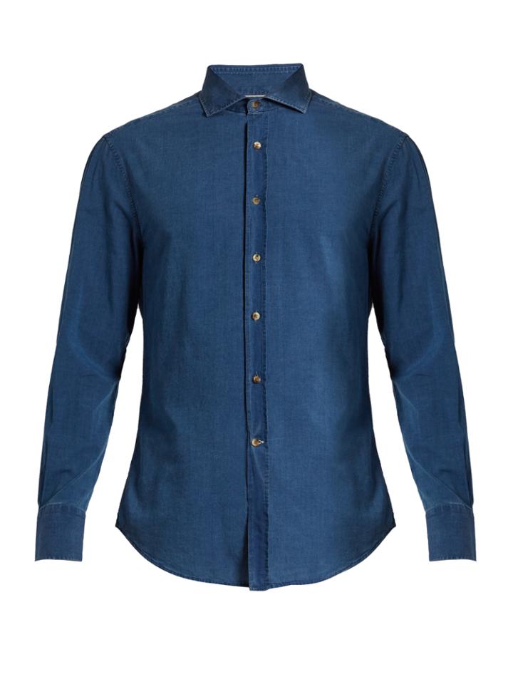 Brunello Cucinelli Button-cuff Cotton Shirt