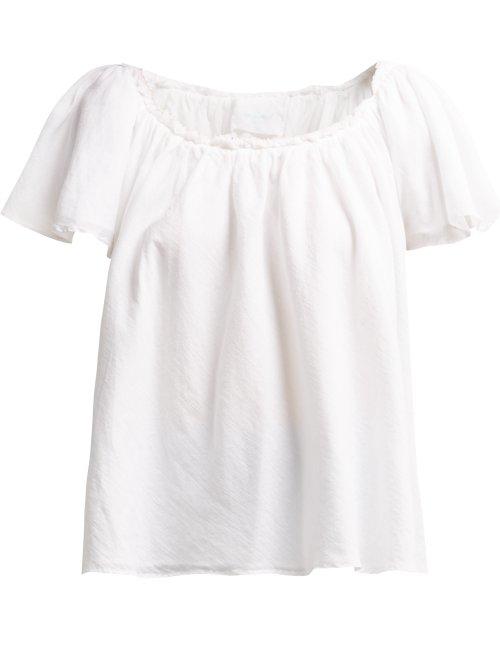 Matchesfashion.com Loup Charmant - Windward Ruffled Cotton Top - Womens - White