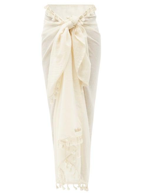 Max Mara Beachwear - Rasoio Sarong - Womens - Ivory