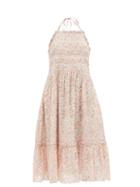 Ladies Beachwear Loveshackfancy - Ottawa Floral-print Cotton-voile Dress - Womens - Pink Multi