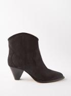 Isabel Marant - Darizo Suede Ankle Boots - Womens - Black