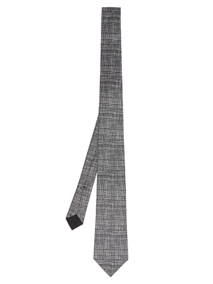 Bottega Veneta Micro Check-print Tie