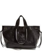 Matchesfashion.com Isabel Marant - Wardy Leather Shopper Bag - Womens - Black Multi