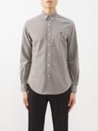 Polo Ralph Lauren - Logo-embroidered Cotton-oxford Shirt - Mens - Grey
