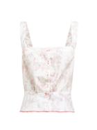 Matchesfashion.com Thierry Colson - Rosa Floral Print Cotton Top - Womens - Pink Multi