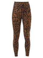 The Upside - Tropical Dance Leopard-print Jersey Leggings - Womens - Leopard Print