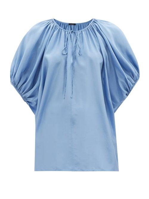 Joseph - Briela Silk-habotai Top - Womens - Light Blue