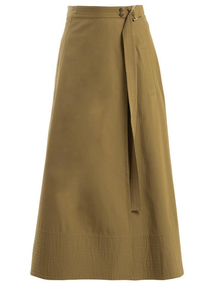 Vanessa Bruno Ikla Cotton-blend Canvas Wrap Skirt