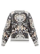Matchesfashion.com See By Chlo - Paisley Jacquard Wool Blend Sweater - Womens - Grey Multi