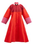 Comme Des Garons Comme Des Garons - Patchwork Felt Coat - Womens - Red Multi