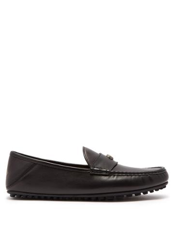 Gucci Soft Leather Moccasin Loafers