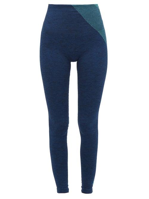 Matchesfashion.com Lndr - Comet High Rise Seamless Compression Leggings - Womens - Blue